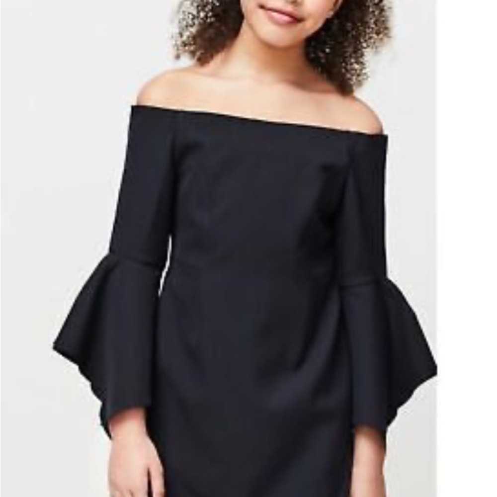 Milly minis Elegant Black Off-Shoulder Dress